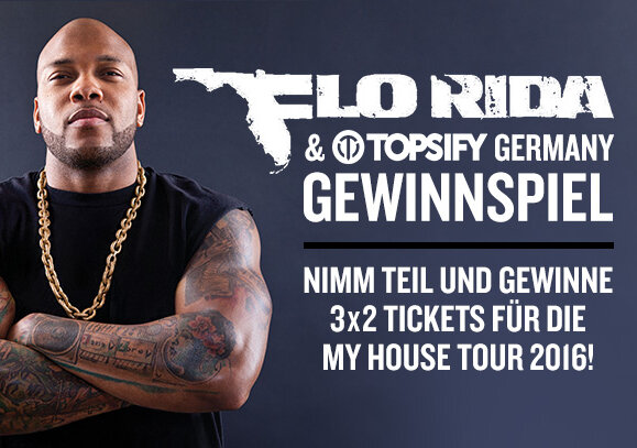 News-Titelbild - Tickets für die Tour von Flo Rida gewinnen