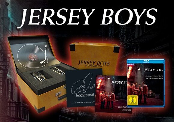 News-Titelbild - Gewinne mit "Jersey Boys"  ein Filmpaket plus Whiskeyglas-Set im Plattenspieler-Format