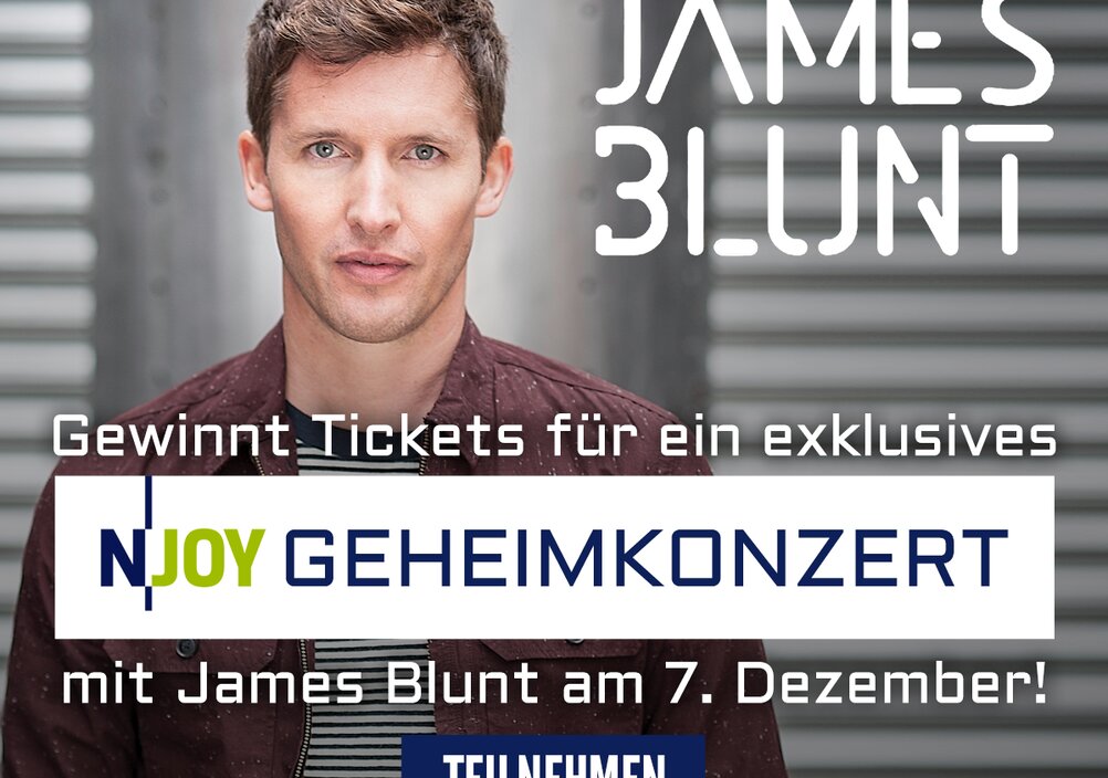News-Titelbild - Gewinne Tickets für das N-JOY Geheimkonzert von James Blunt am 07.12.