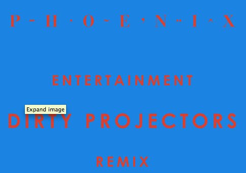 News-Titelbild - "Entertainment" (Dirty Projectors Remix) // Download