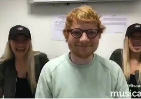 News-Titelbild - In diesem Clip crasht Ed Sheeran die musical.y-Performance von Lisa & Lena