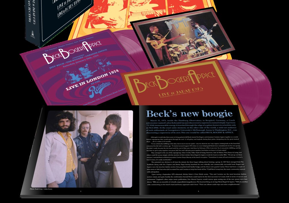 News-Titelbild - Bisher unveröffentlichte Live-Aufnahmen der Supergroup um Jeff Beck, Tim Bogert und Carmine Appice