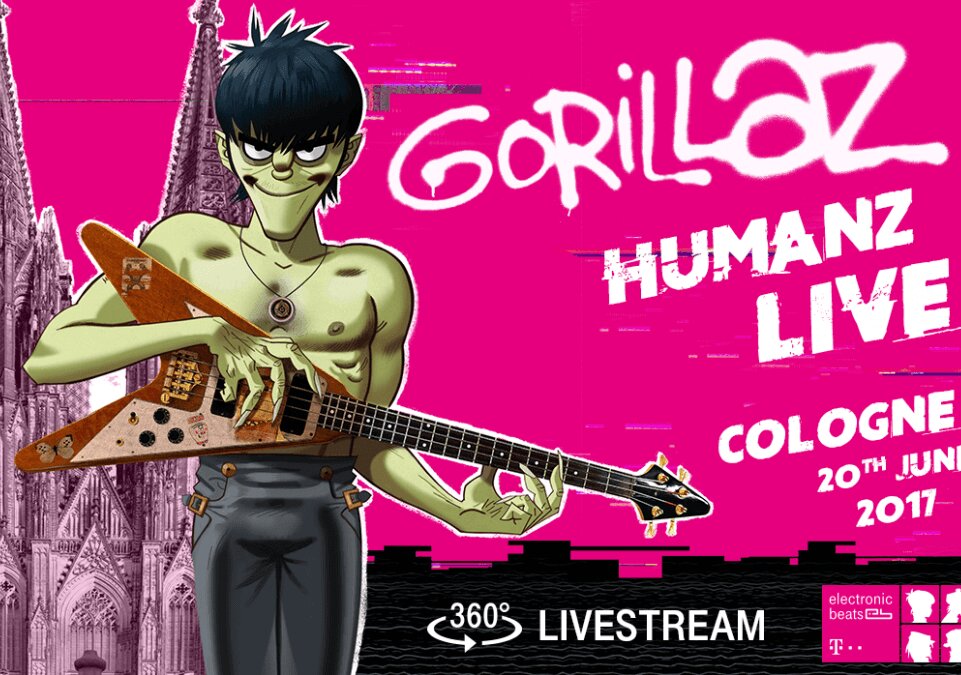 News-Titelbild - Am 20.06. in Köln: Gorillaz spielen erstmals eine Liveshow in 360 Grad