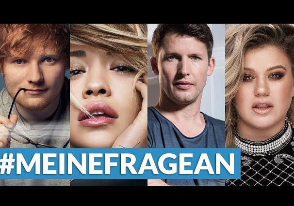 News-Titelbild - Ihr habt Ed Sheeran, Rita Ora, James Blunt und Kelly Clarkson gefragt – hier antworten sie euch