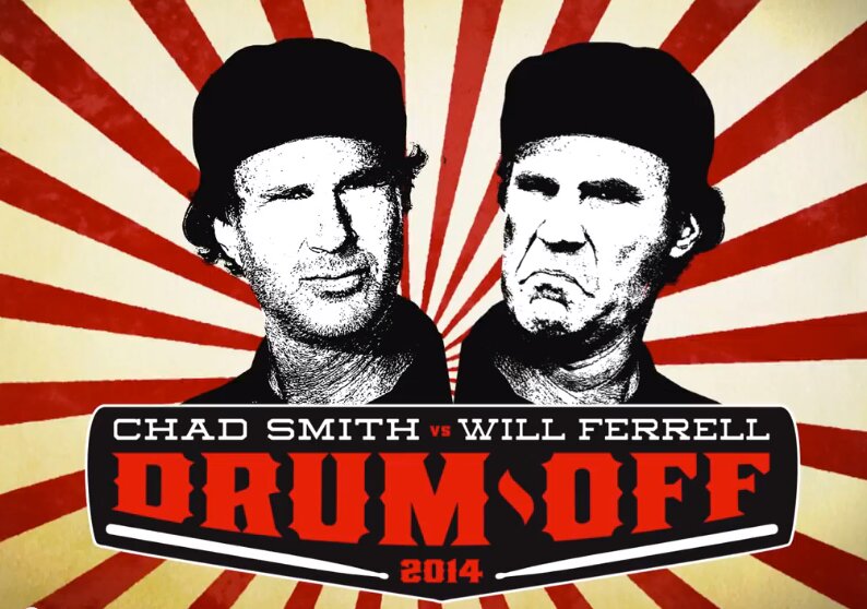 Red Hot Chili Peppers Chad Smith und Will Ferrell liefern sich Drum